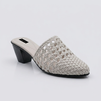 Women Woven Textured Slip-On Mules