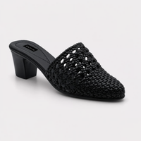 Women Woven Textured Slip-On Mules