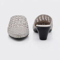 Women Woven Textured Slip-On Mules