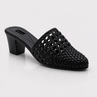 Women Woven Textured Slip-On Mules